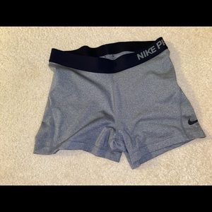 nike pro spandex shorts